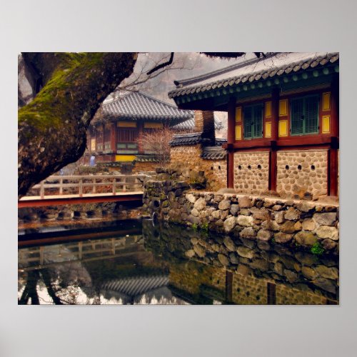 Songgwangsa Temple South Korea 11x14 Poster