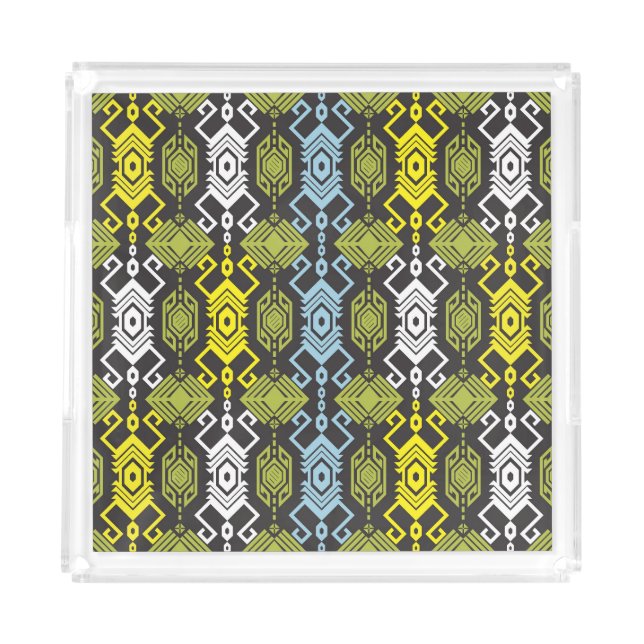 Songket Tenun: Traditional Indonesian Motif. Acrylic Tray (Front)