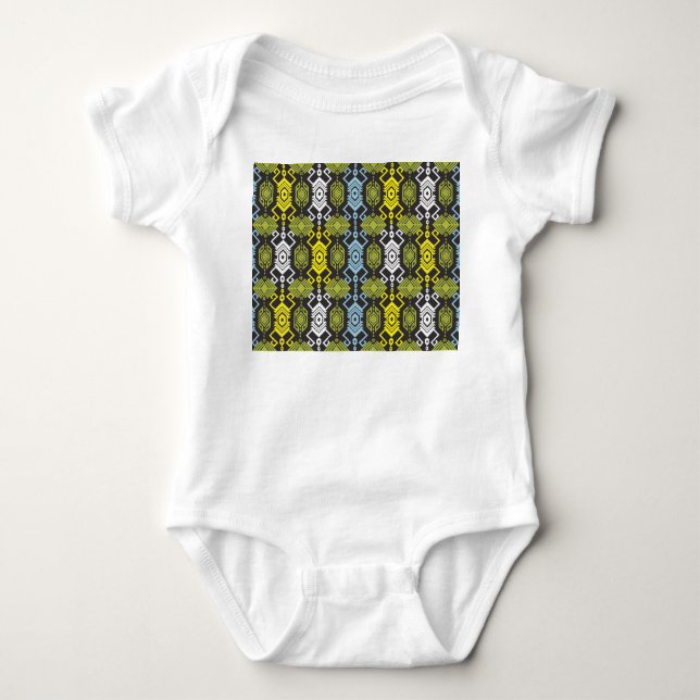 Songket Tenun: Traditional Indonesian Motif. Baby Bodysuit (Front)