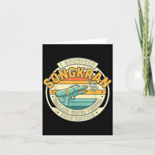 Songkran 2026 Survivor Funny Thai New Year Card