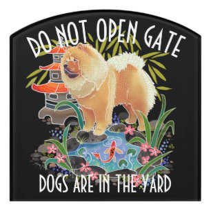 SONGMAO -DO NOT OPEN GATE sign customizable