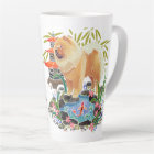 SONGMAO latte mug with text on back