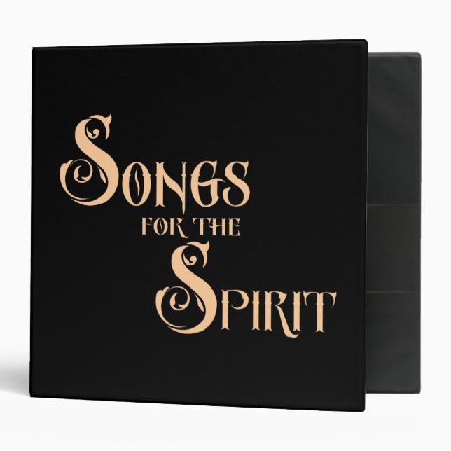 Songs For The Spirit (tan) Binder (Front/Inside)