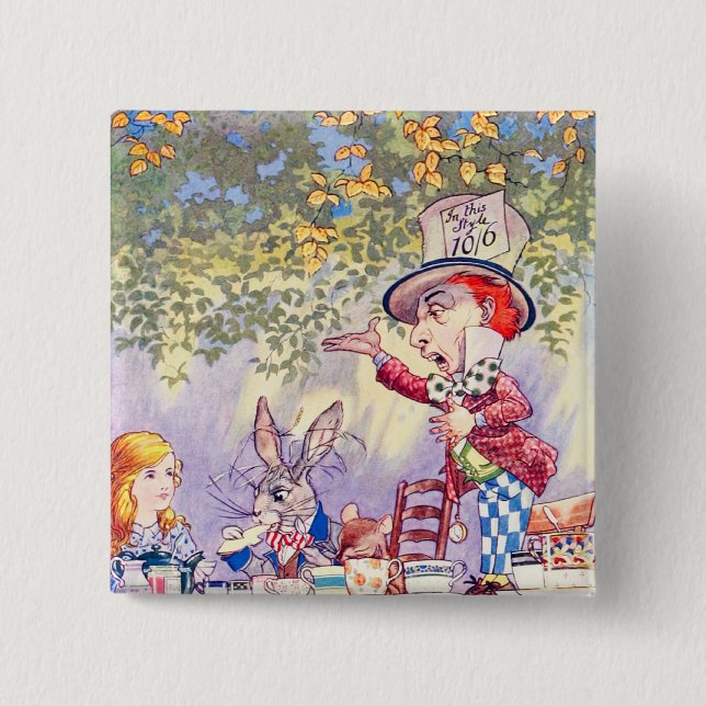 Songs From Alice: A Mad Tea Party Pinback Button (Front)