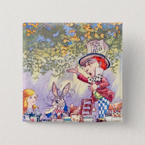 Songs From Alice A Mad Tea Party Pinback Button