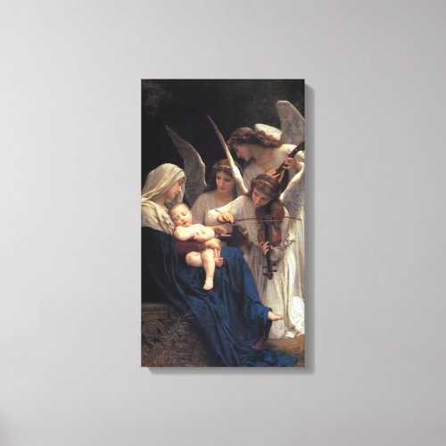 Songs of Angels by Bougeureau Canvas Print
