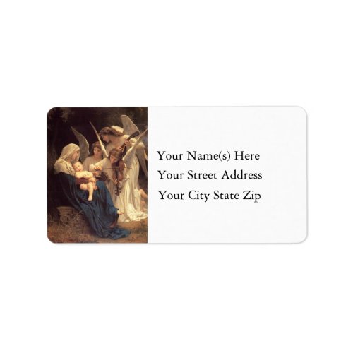 Songs of Christmas Angels Vintage Address Label