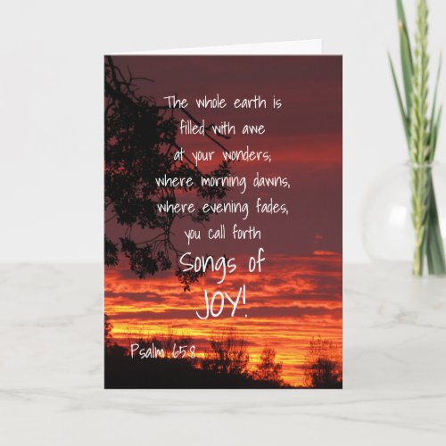 Songs of Joy Adult Baptism Greeting Card