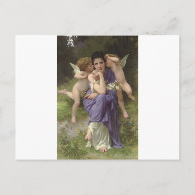Songs of Spring by William-Adolphe Bouguereau Postcard (Front)