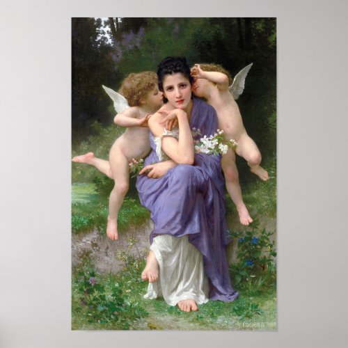 Songs of Spring by William Bouguereau Poster