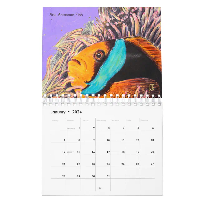 Songs of the Sea Small Spiral Bound Calendar | Zazzle