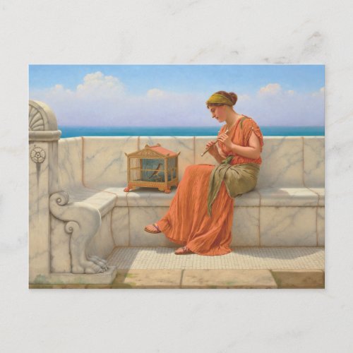 Songs Without Words Godward Art Postcard