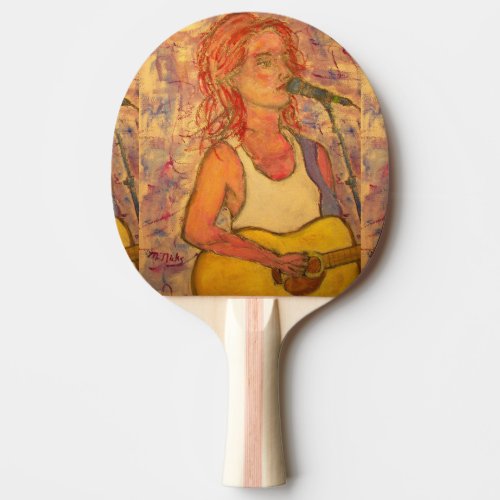 songstress art ping pong paddle