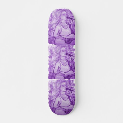 songstress art skateboard deck