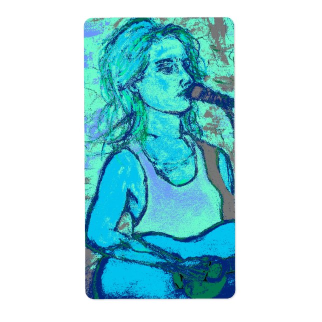 songstress screenprint look label (Front)