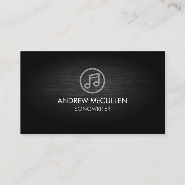 Songwriter Music Musician Business Card (Front)