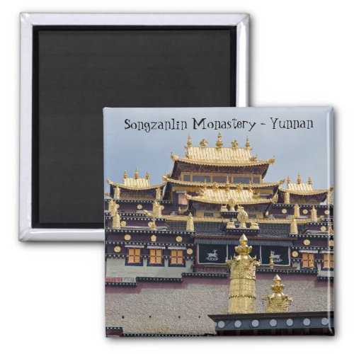 Songzanlin Tibetan Monastery _ Yunnan China Magnet