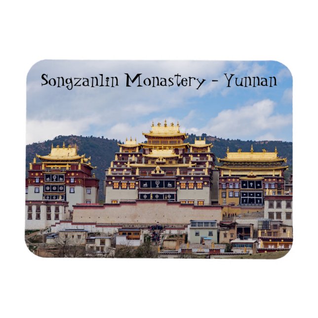 Songzanlin Tibetan Monastery - Yunnan, China Magnet (Horizontal)