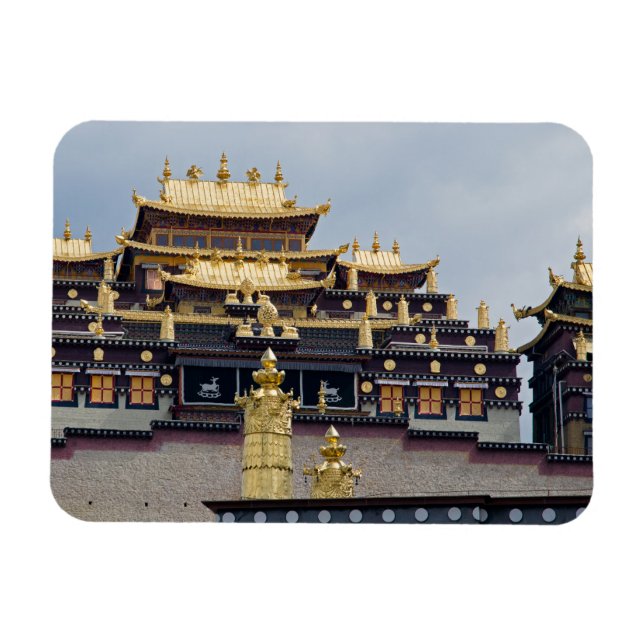 Songzanlin Tibetan Monastery - Yunnan, China Magnet (Horizontal)