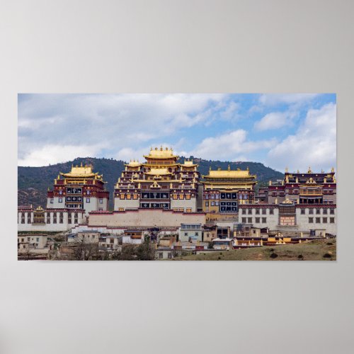 Songzanlin Tibetan Monastery _ Yunnan China Poster