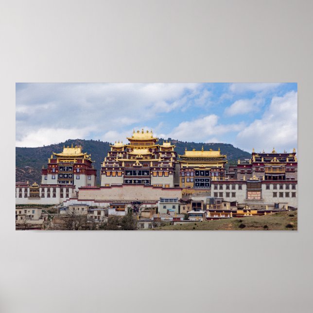 Songzanlin Tibetan Monastery - Yunnan, China Poster (Front)