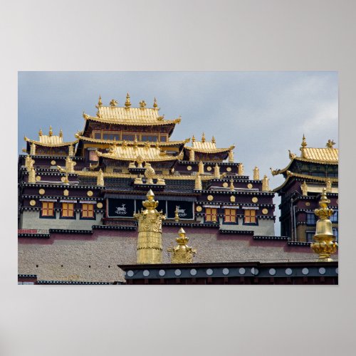 Songzanlin Tibetan Monastery _ Yunnan China Poster