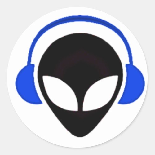 Sonic Alien Logo Classic Round Sticker