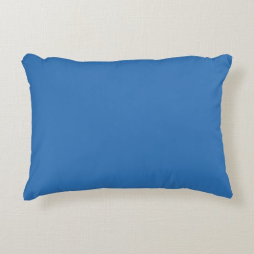 Sonic Blue Solid Color Print Jewel Tone Colors Accent Pillow