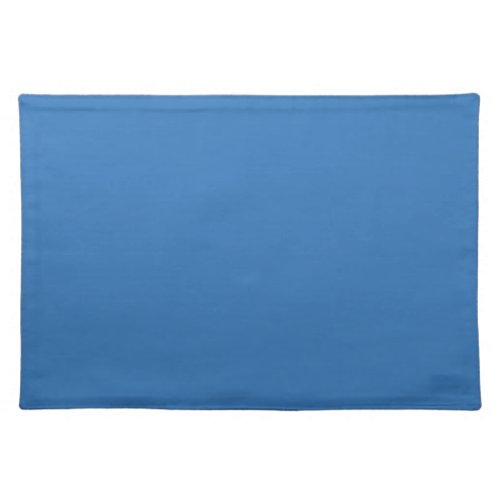Sonic Blue Solid Color Print Jewel Tone Colors Cloth Placemat