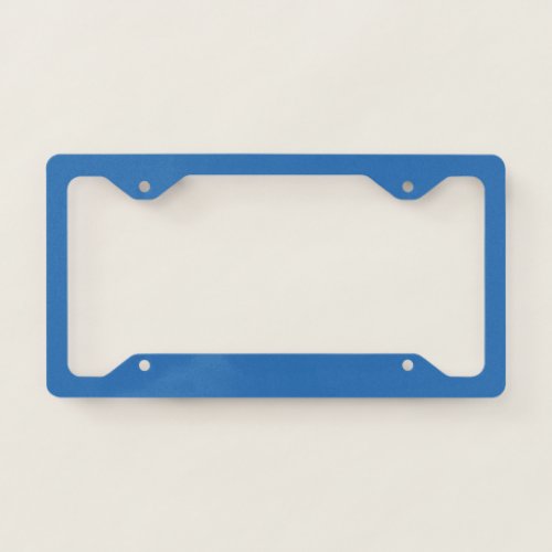 Sonic Blue Solid Color Print Jewel Tone Colors License Plate Frame
