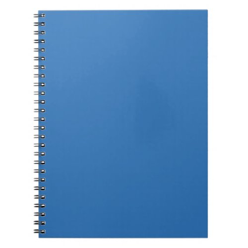 Sonic Blue Solid Color Print Jewel Tone Colors Notebook