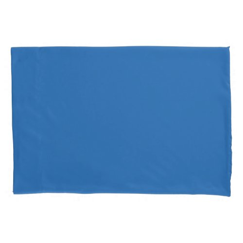 Sonic Blue Solid Color Print Jewel Tone Colors Pillow Case