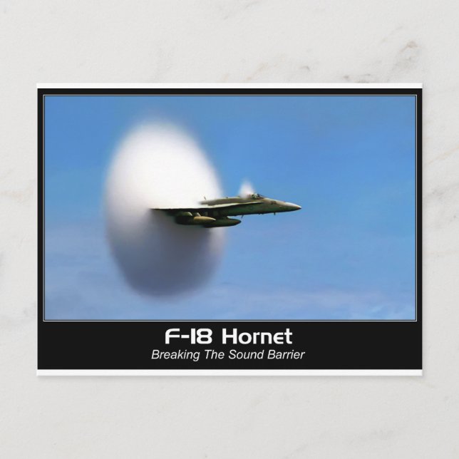 Sonic Boom F-18 Hornet Postcard (Front)