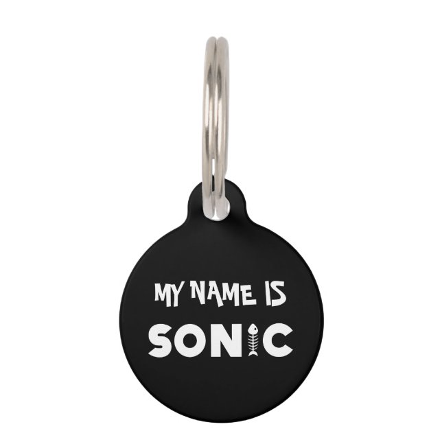 Sonic Cat Pet ID Tag (Front)