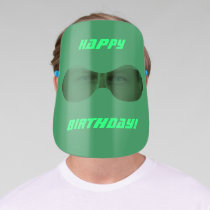 Sonic Green Spaceman Style Happy Birthday Party Face Shield