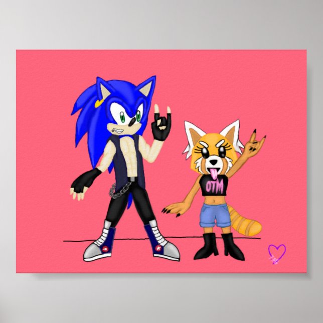 Sonic & Retsuko Poster (Front)