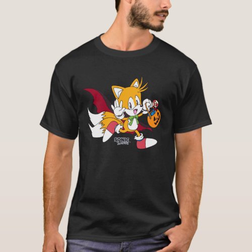 Sonic The Hedgehog Halloween Tails Vampire Disguis T-Shirt