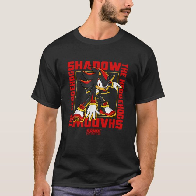 Sonic The Hedgehog Shadow The Hedgehog Epic Portra T-Shirt (Front)