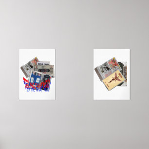 SONIC YOUTH, NIRVANA CASSETTE TAPE cool art Wall Art Sets