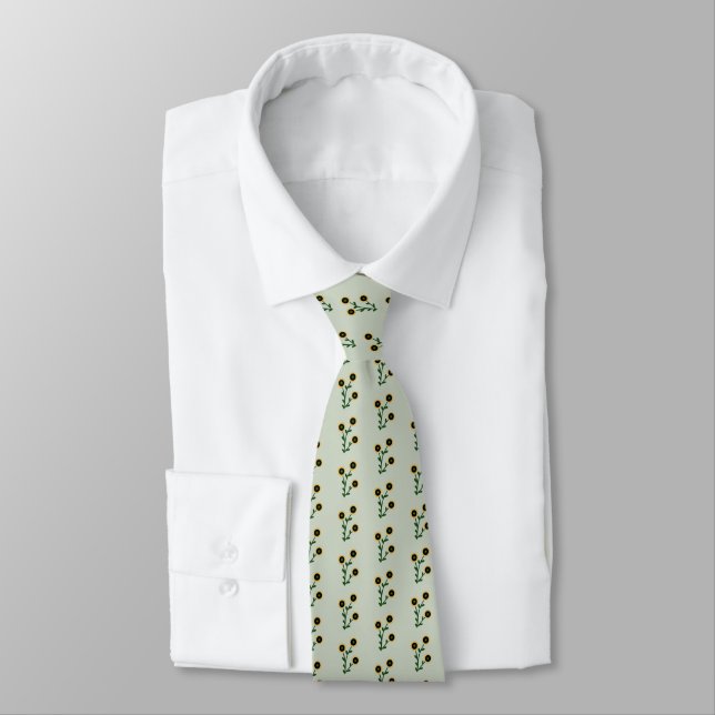 Sonnenblumen Krawatte Neck Tie (Tied)