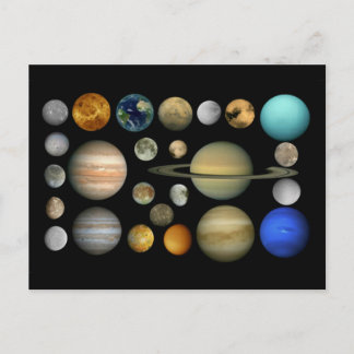 Sonnensystem Postcard
