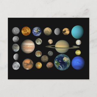 Sonnensystem Postcard