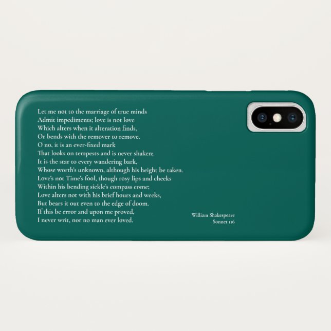 Sonnet 116Let me not to the marriage of true minds Case-Mate iPhone Case (Back (Horizontal))