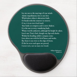 Sonnet 116Let me not to the marriage of true minds Gel Mouse Pad