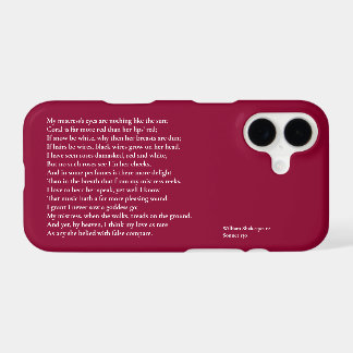Sonnet 130 My mistress' eyes are nothing like the iPhone 17 Case