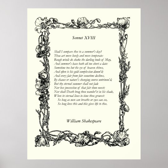 william shakespeare sonnet 18 william shakespeare sonnet 18