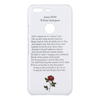 Sonnet # 18 by William Shakespeare Uncommon Google Pixel Case