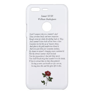 Sonnet # 18 by William Shakespeare Uncommon Google Pixel Case