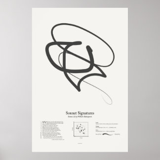 Sonnet Signatures: Sonnet 12 Poster