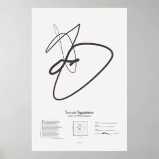 Sonnet Signatures: Sonnet 1 Poster
